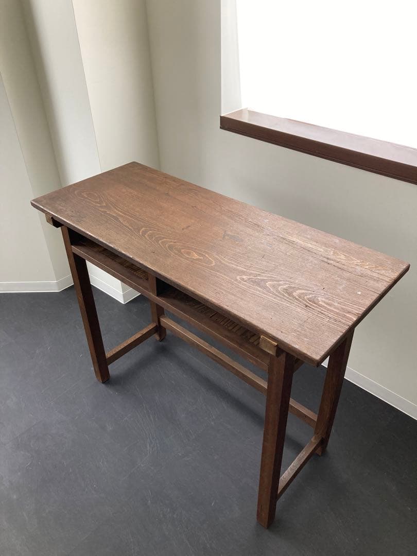 古道具　学習机　カフェテーブル