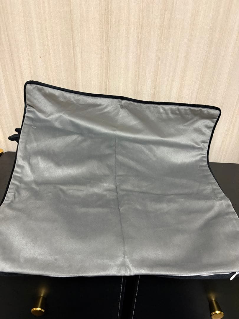 クッションカバー ブラック グレー 2色セット