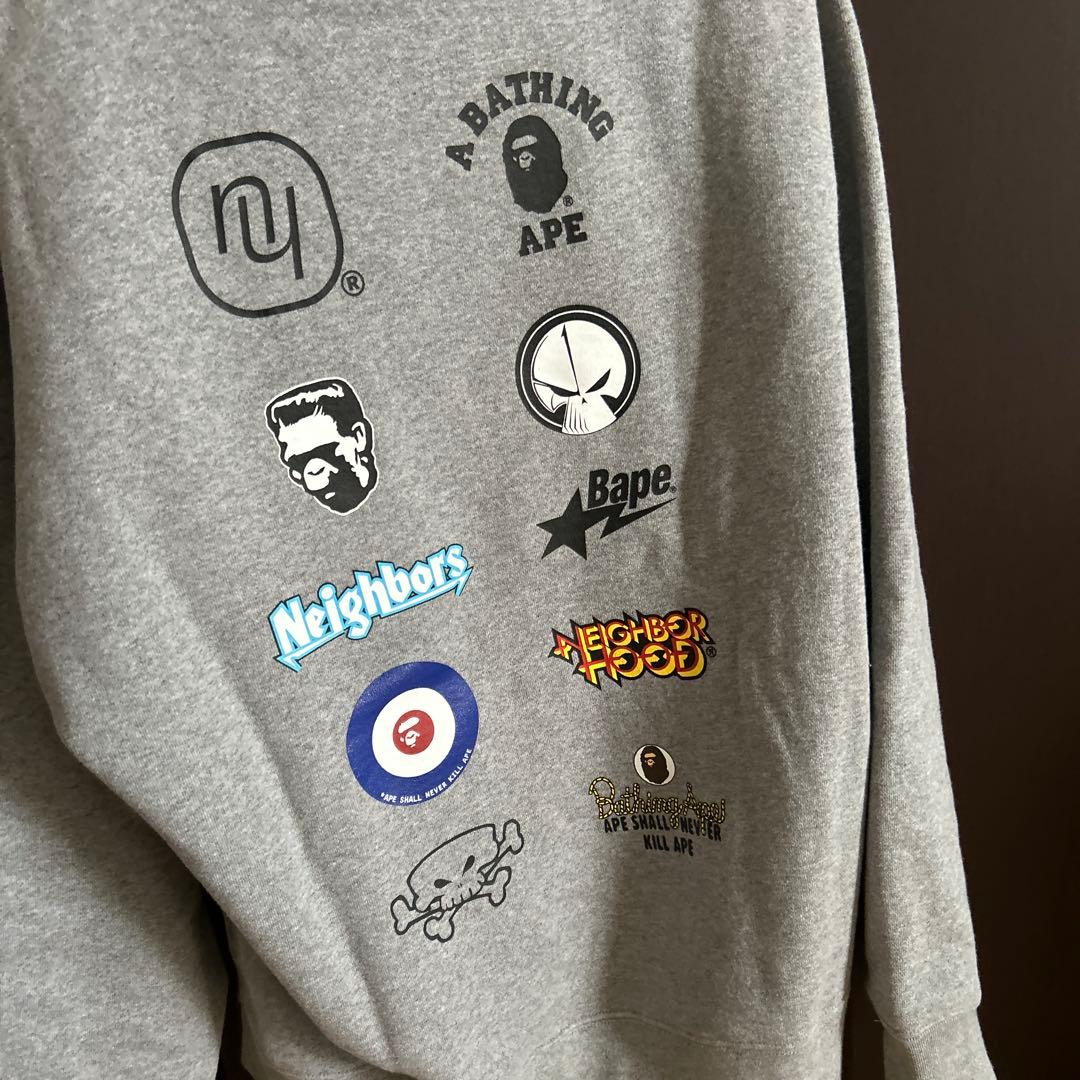 BAPE×NEIGHBORHOOD HOODIE M