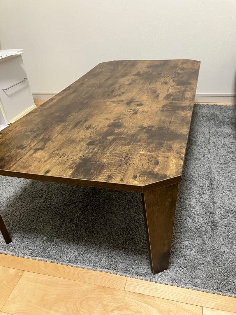 【幅120cm】Fors 折れ脚テーブル　ブラウン木製