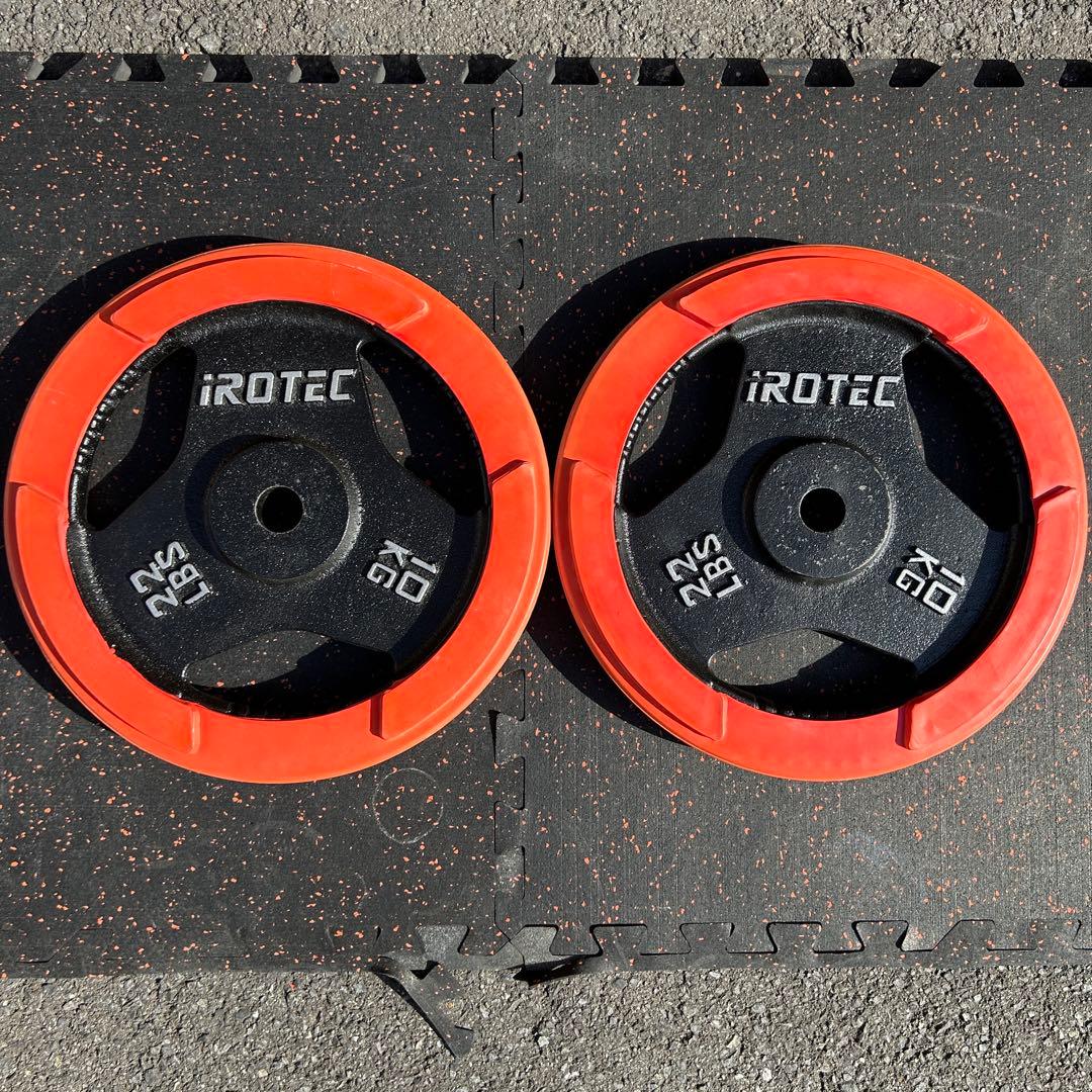 iROTEC アイロテック 28mmラバープレート 10kg×2枚　ivanko
