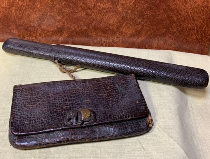 煙管入れ 時代 古い喫煙具 古道具 骨董 キセル入れ キセルケース