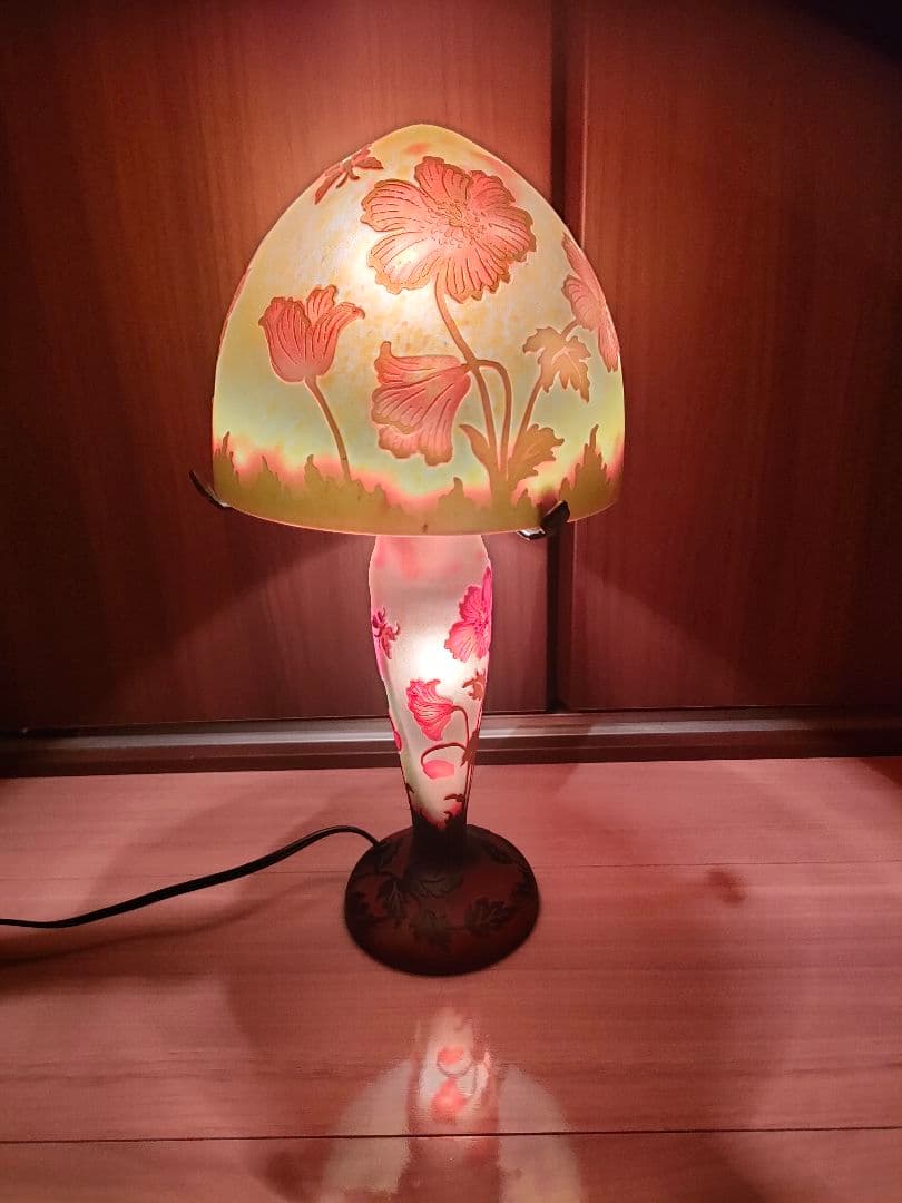 ガレ風　ランプ　アンティーク