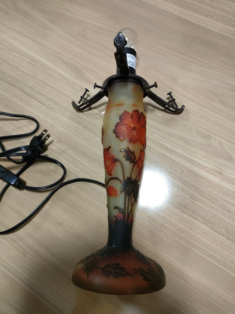 ガレ風　ランプ　アンティーク