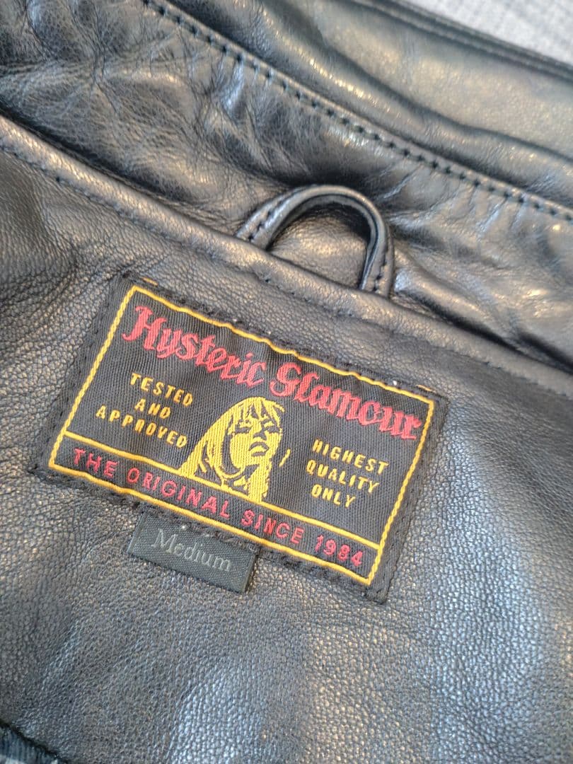 K*j様 HYSTERIC GLAMOUR ブラックレザー　シングルライダース