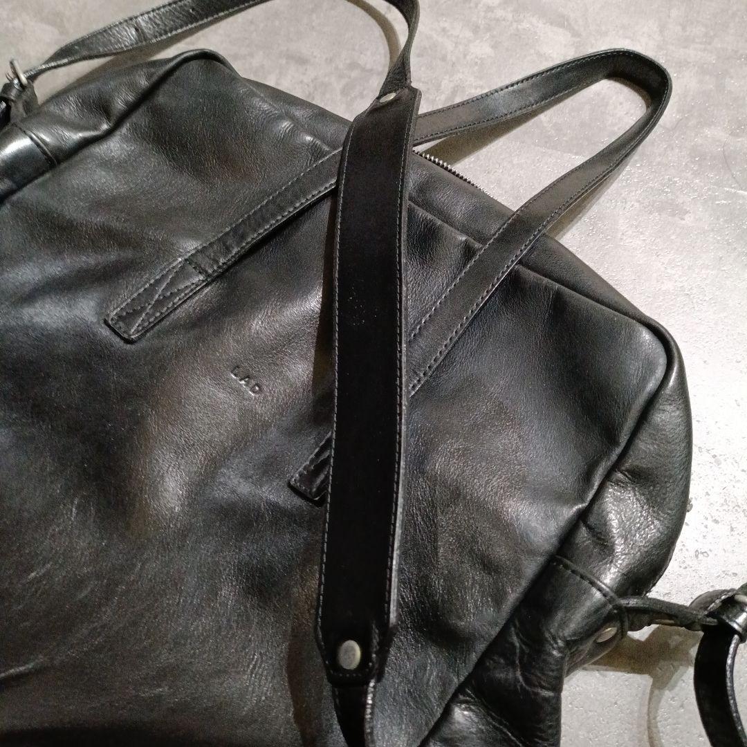 Lad musician レザーバッグ スクエア トート ショルダー ラッド