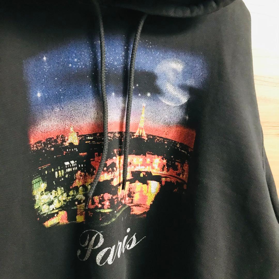 【国内正規品】17SS バレンシアガ PARIS 夜景 パーカー Mサイズ