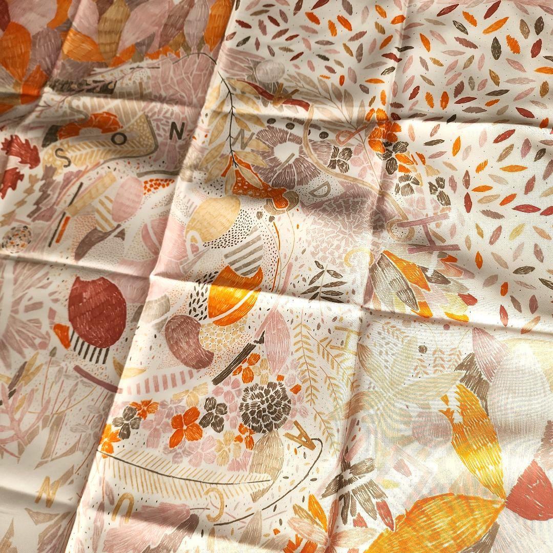 box付 美品【HERMES】カレ90 それぞれの巣作り スカーフ エルメス