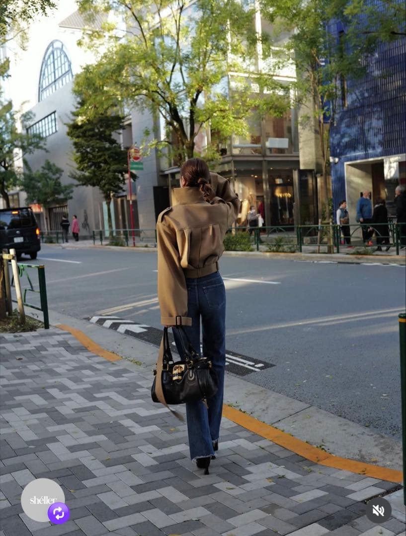 Sheller シェリエ OKAYAMA フラップポケット フレアデニム