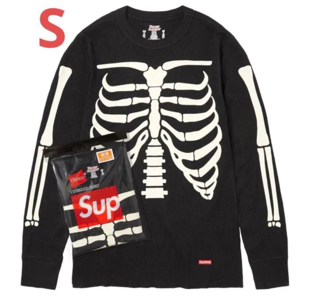 トップス Supreme x Hanes Bones Thermal Crew Black