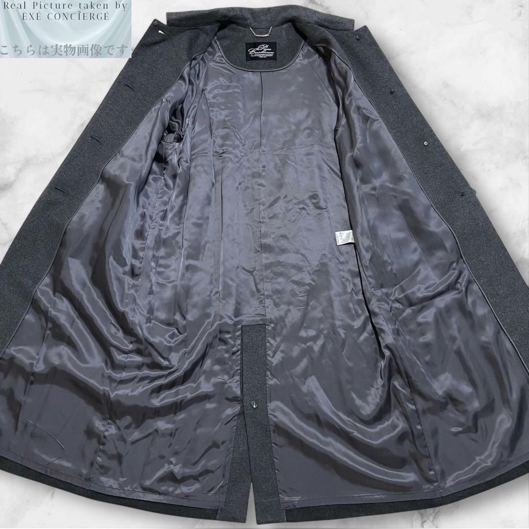 ꧁༺ PURE CASHMERE ピュアカシミヤ100%ロングステンカラーコート