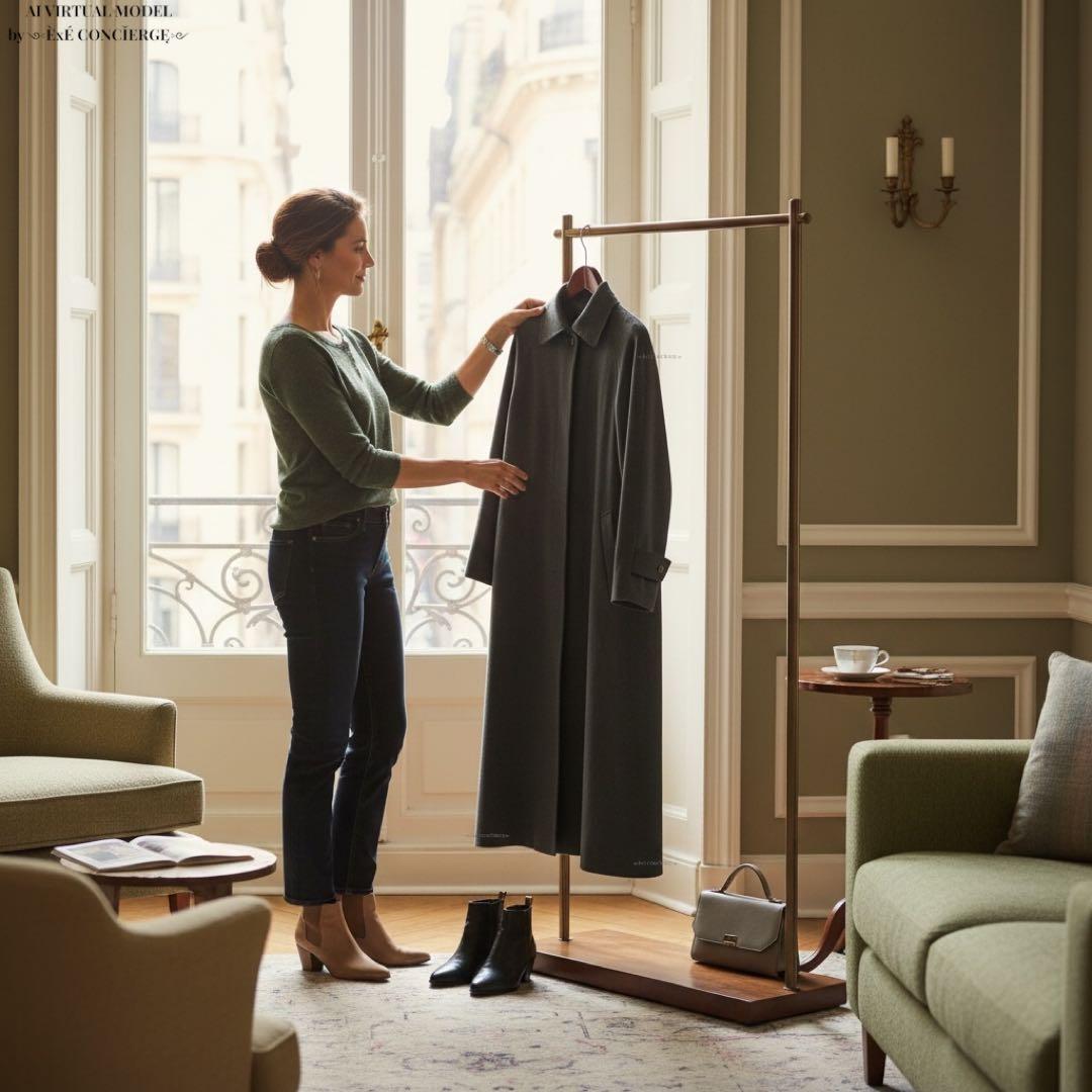 ꧁༺ PURE CASHMERE ピュアカシミヤ100%ロングステンカラーコート