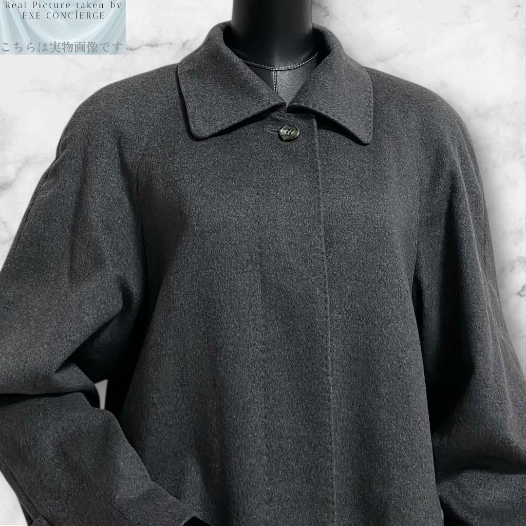 ꧁༺ PURE CASHMERE ピュアカシミヤ100%ロングステンカラーコート