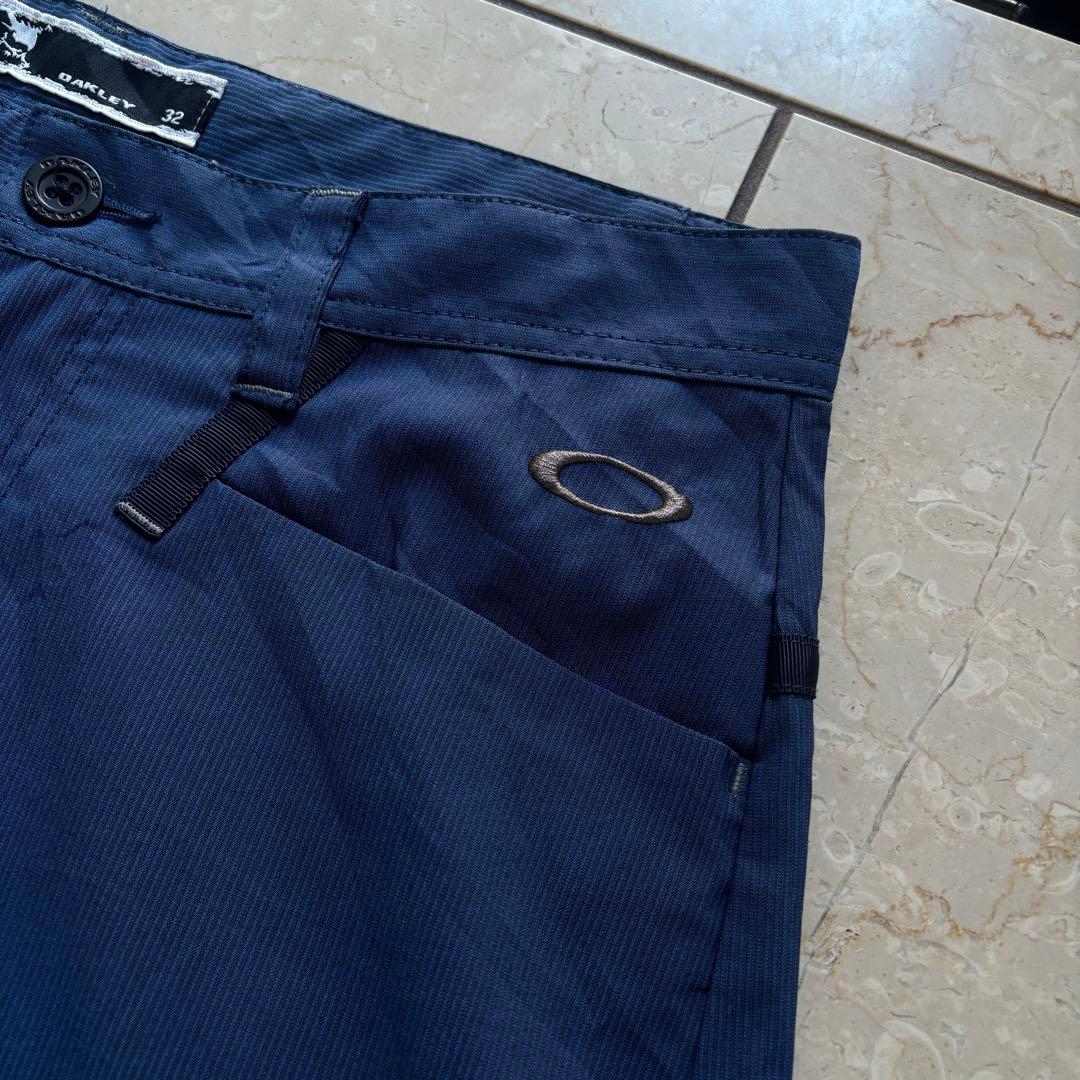 オークリー スカル OAKLEY ゴルフパンツ ネイビー系 コットンポリ