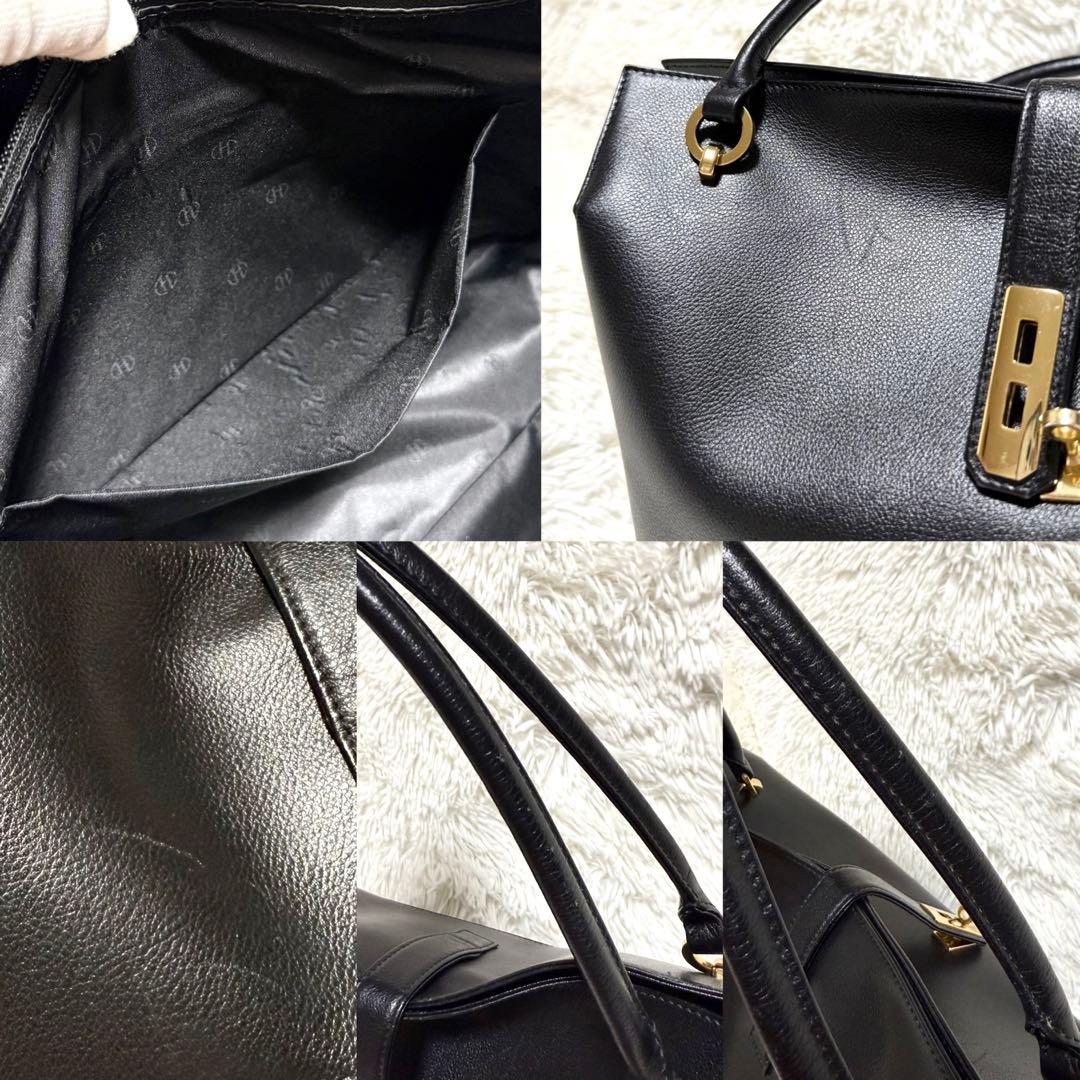 濱野皮革工藝 グレース ディライト トート バッグ ブラック HAMANO