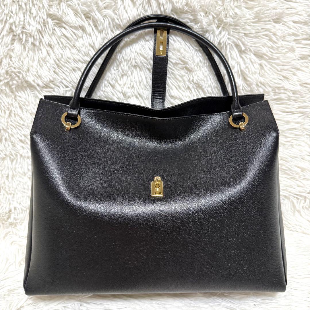 濱野皮革工藝 グレース ディライト トート バッグ ブラック HAMANO