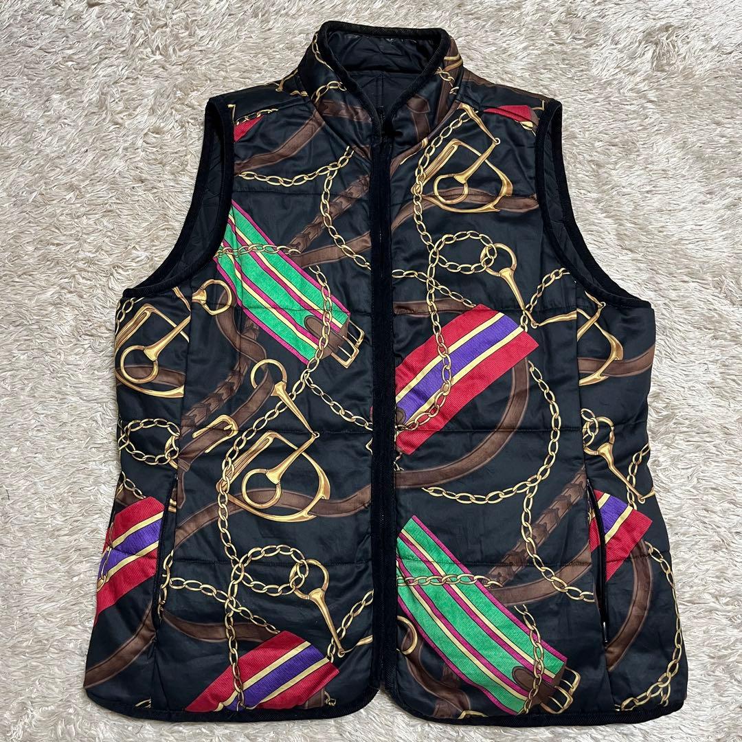 【レア】ラルフローレン エンブレム 馬具柄 リバーシブルベスト
