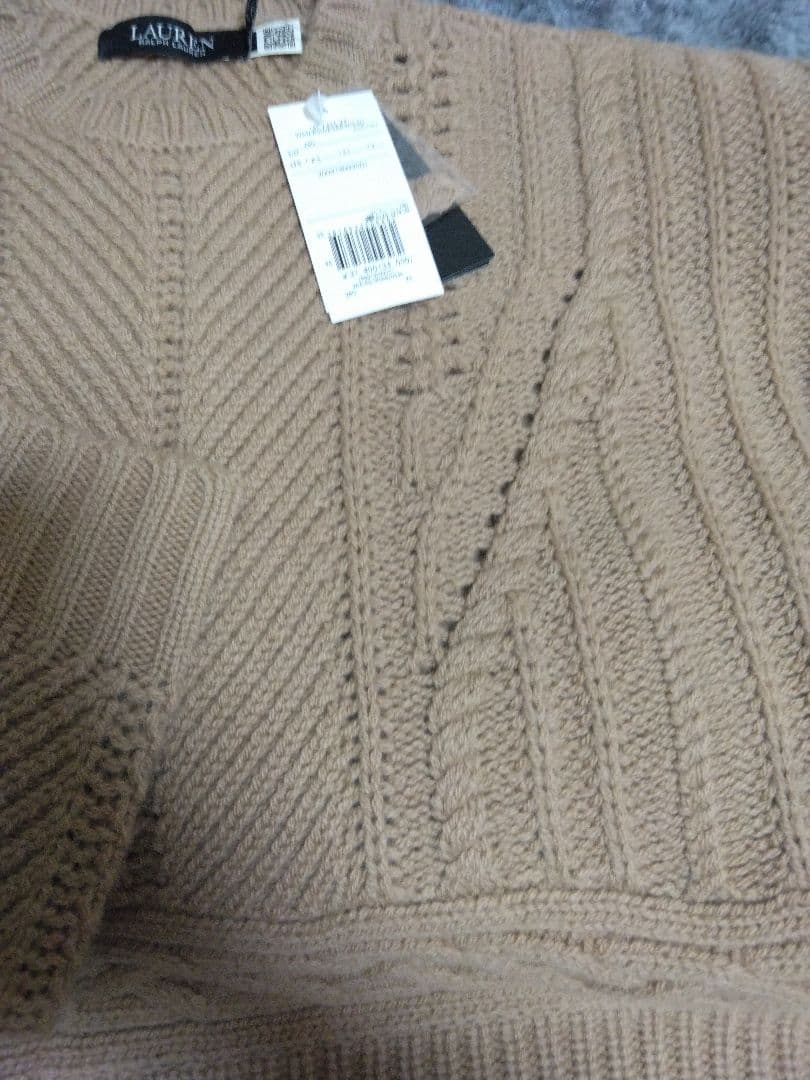 【新品未使用】ラルフローレンLAUREN カシミア混 ニットセーター