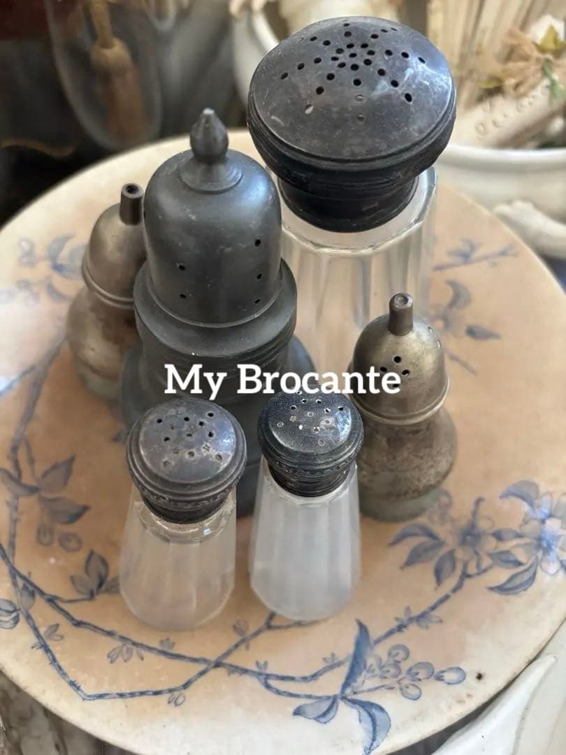 アンティーク雑貨 Antique Condiment Set (6 Pieces)