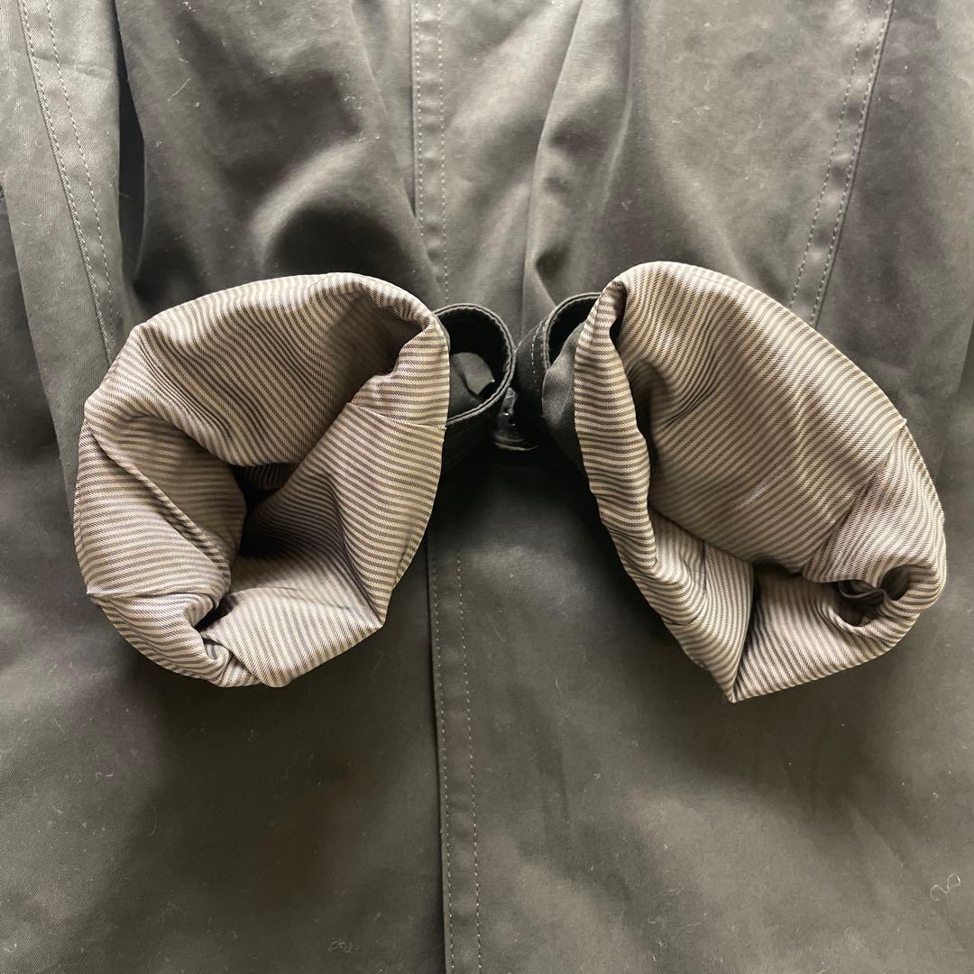 バーバリーブラックレーベル　ステンカラーコート　ブラック　ノバチェック　LL