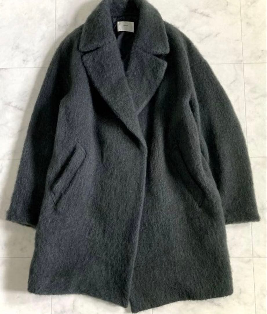 セール‼️今日迄処分‼️結構綺麗】イエナ ウールモヘヤシャギーコート 38 モヘヤ