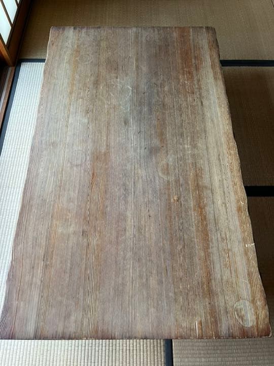 アンティークの座敷机　天然木　座卓
