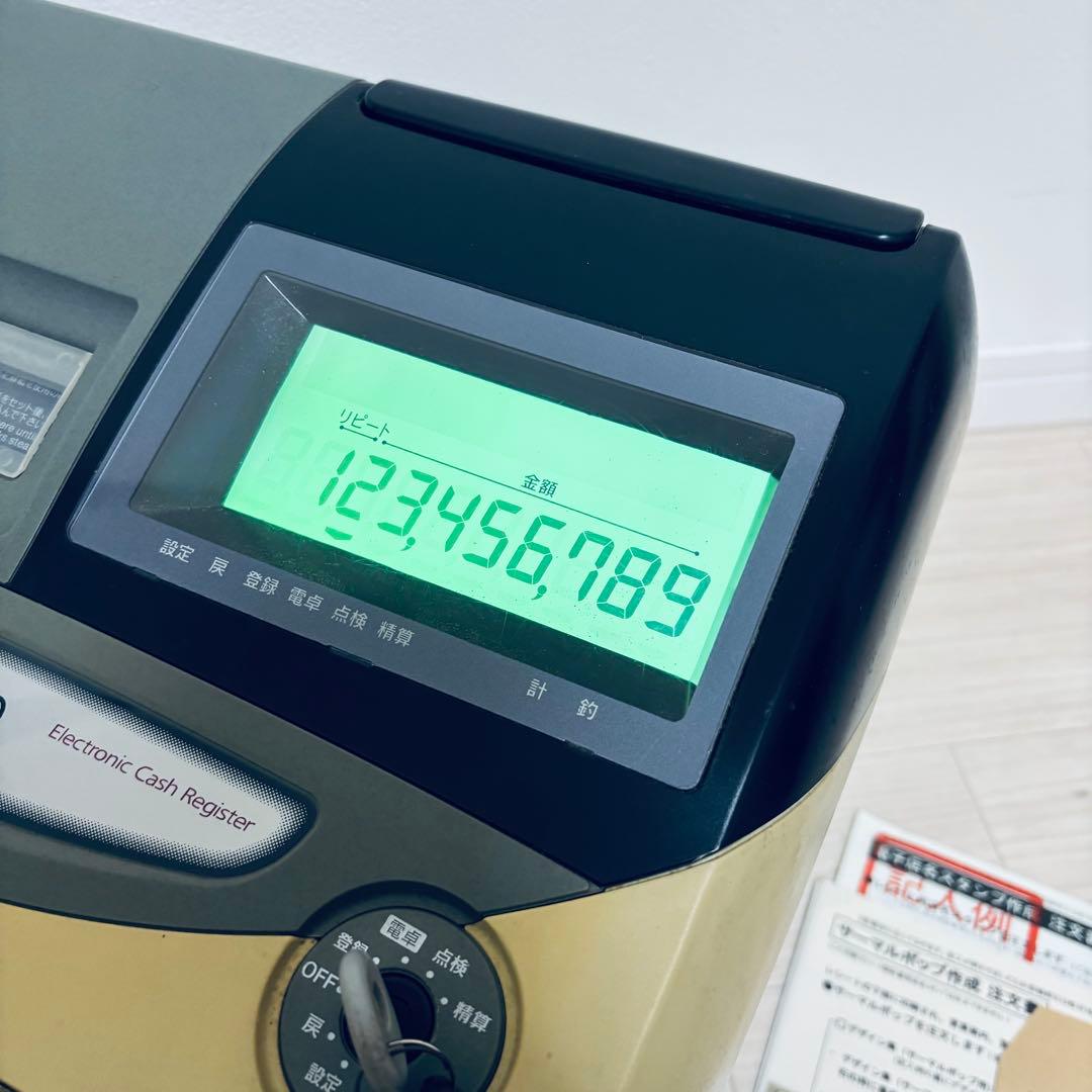 CASIO TE-2100 電子レジスター 鍵付き 取扱説明書あり 現状品