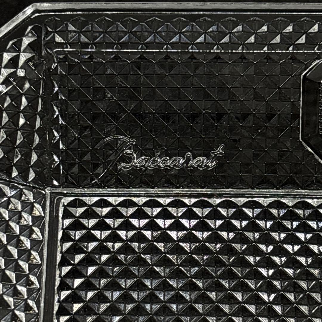 未使用保管品 Baccarat バカラ スクエア プレート トレイ 皿 セット