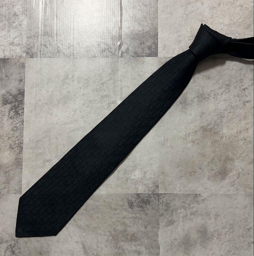 Christian Dior ネクタイ ハイブランド トロッター ブラック