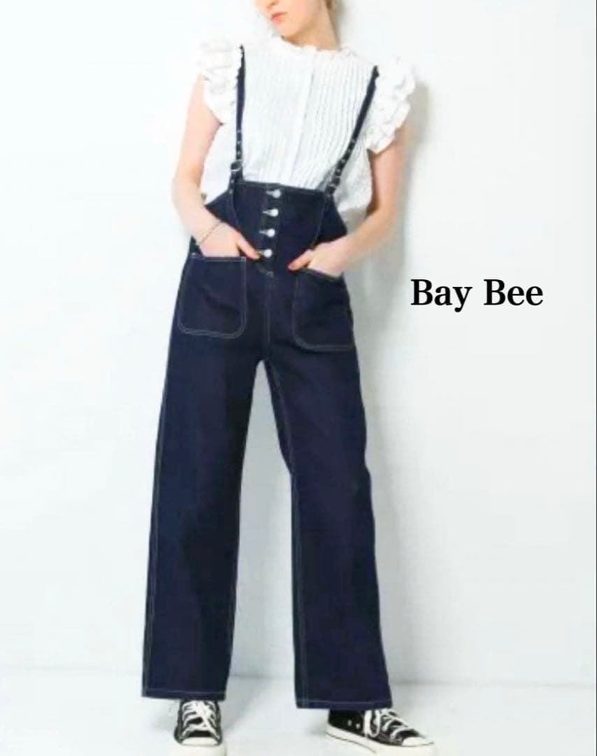 美品✨Bay Bee デニムサロペット/オーバーオール　インディゴ