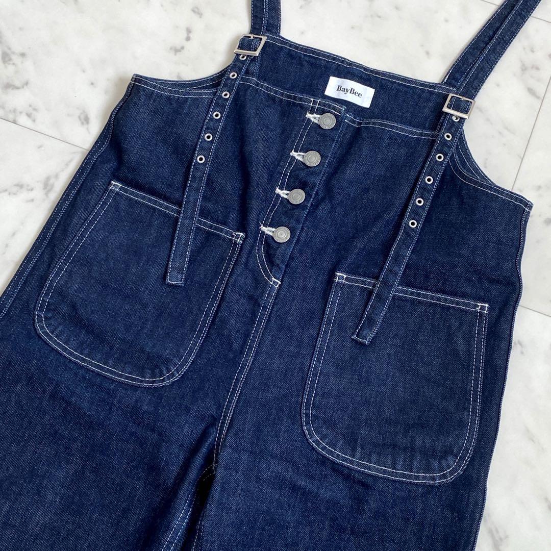 美品✨Bay Bee デニムサロペット/オーバーオール　インディゴ