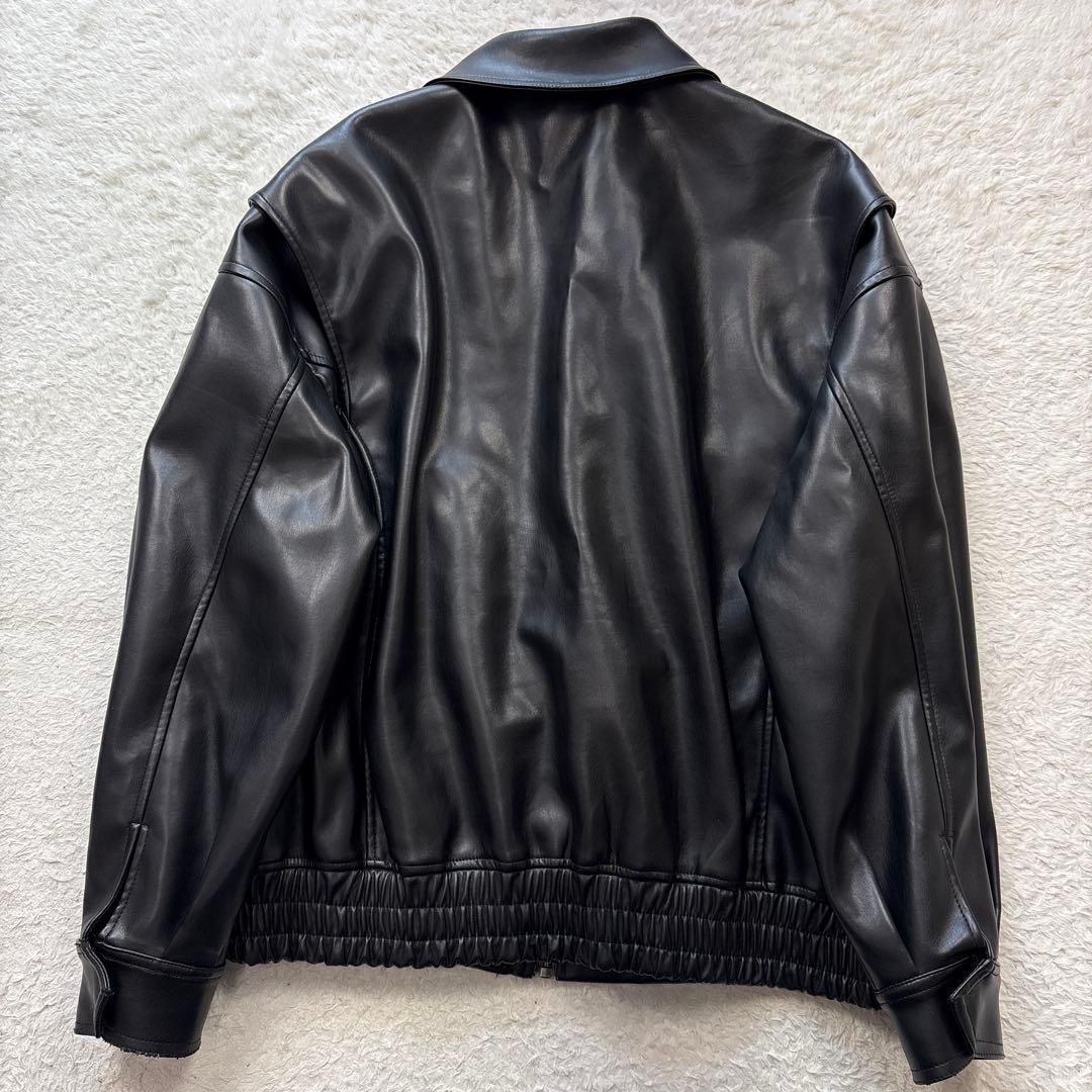 美品　LIONESS ライオネス　レザーボンバージャケット　オーバーサイズ