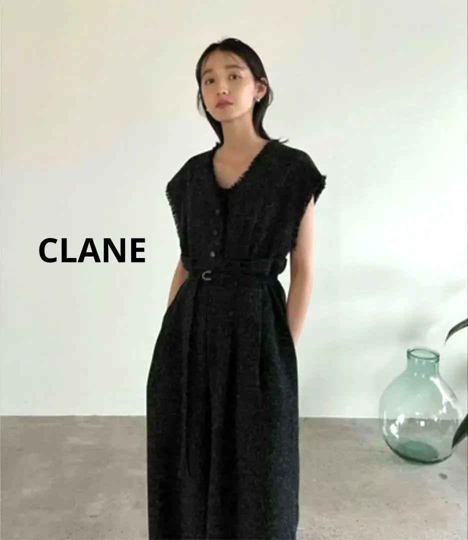 TWEED FRINGE ALL IN ONE　CLANE