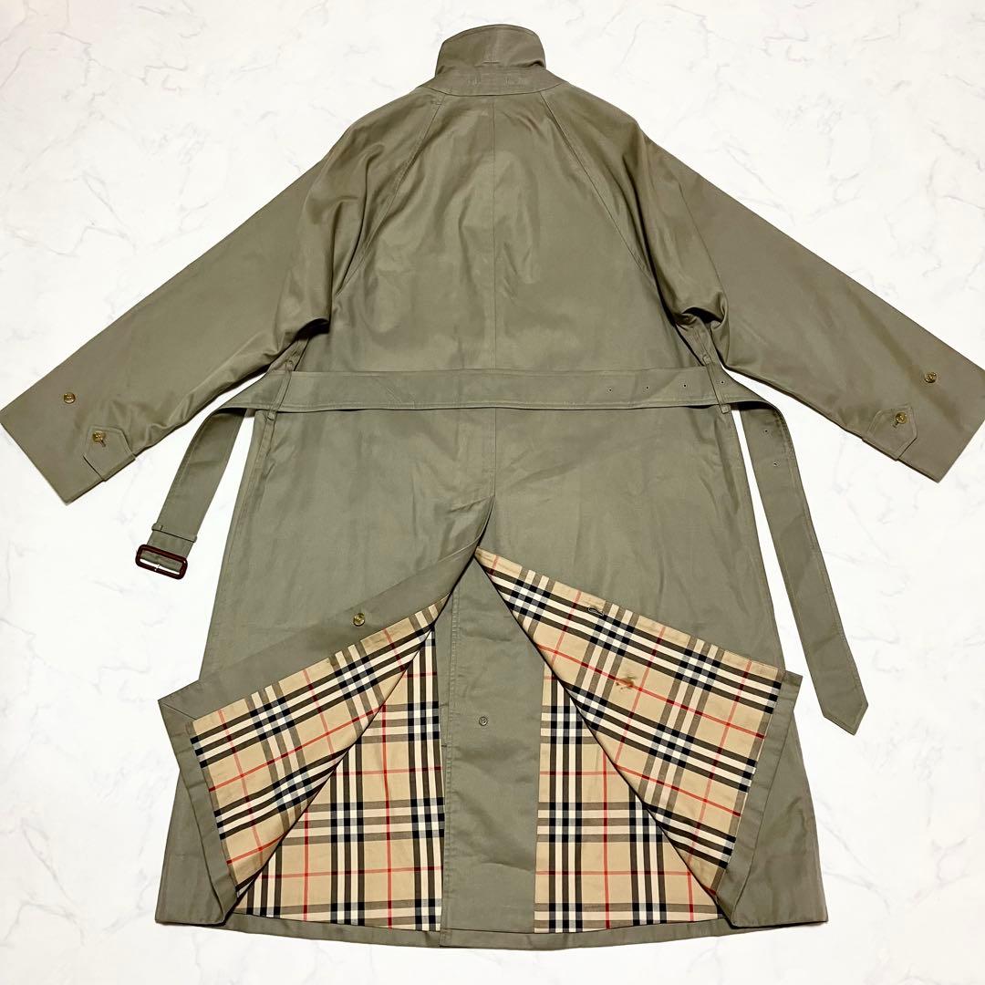 Burberrys バーバリー ステンカラーコート ベルト 一枚袖 ノバチェック