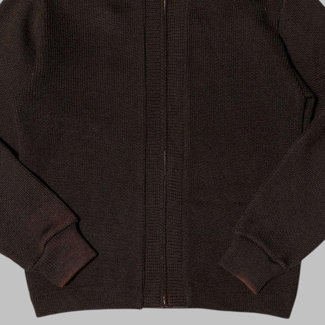 60s 70s VINTAGE★ドライバーズニット★鬼フェード★USA製★M