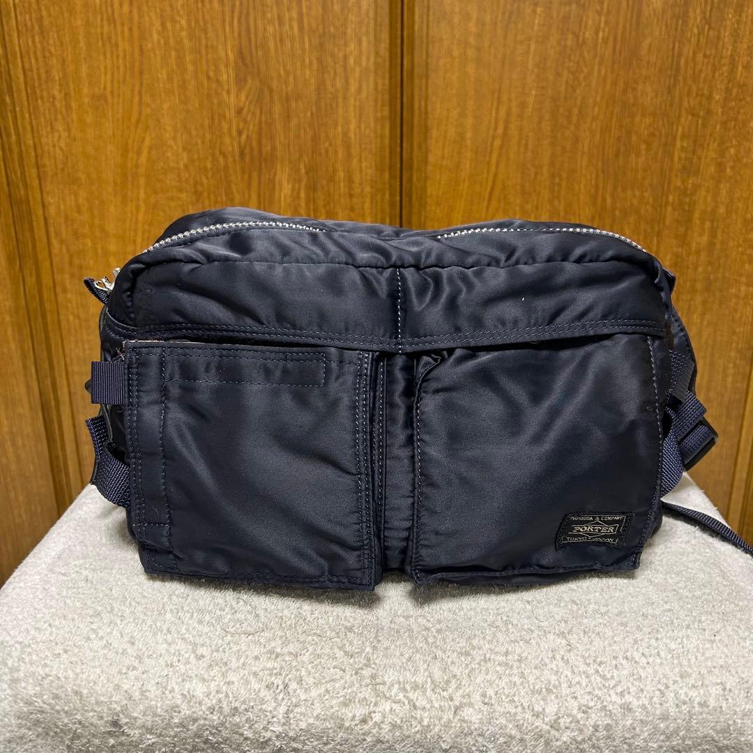 HEAD PORTER タンカー ウエストバッグ ネイビー ウエストポーチ