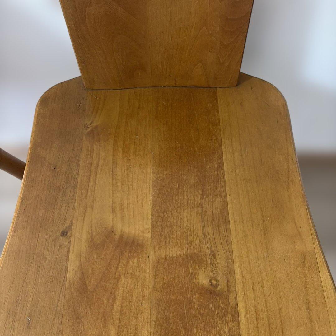 【レトロ】木製ダイニングチェア 2脚セット