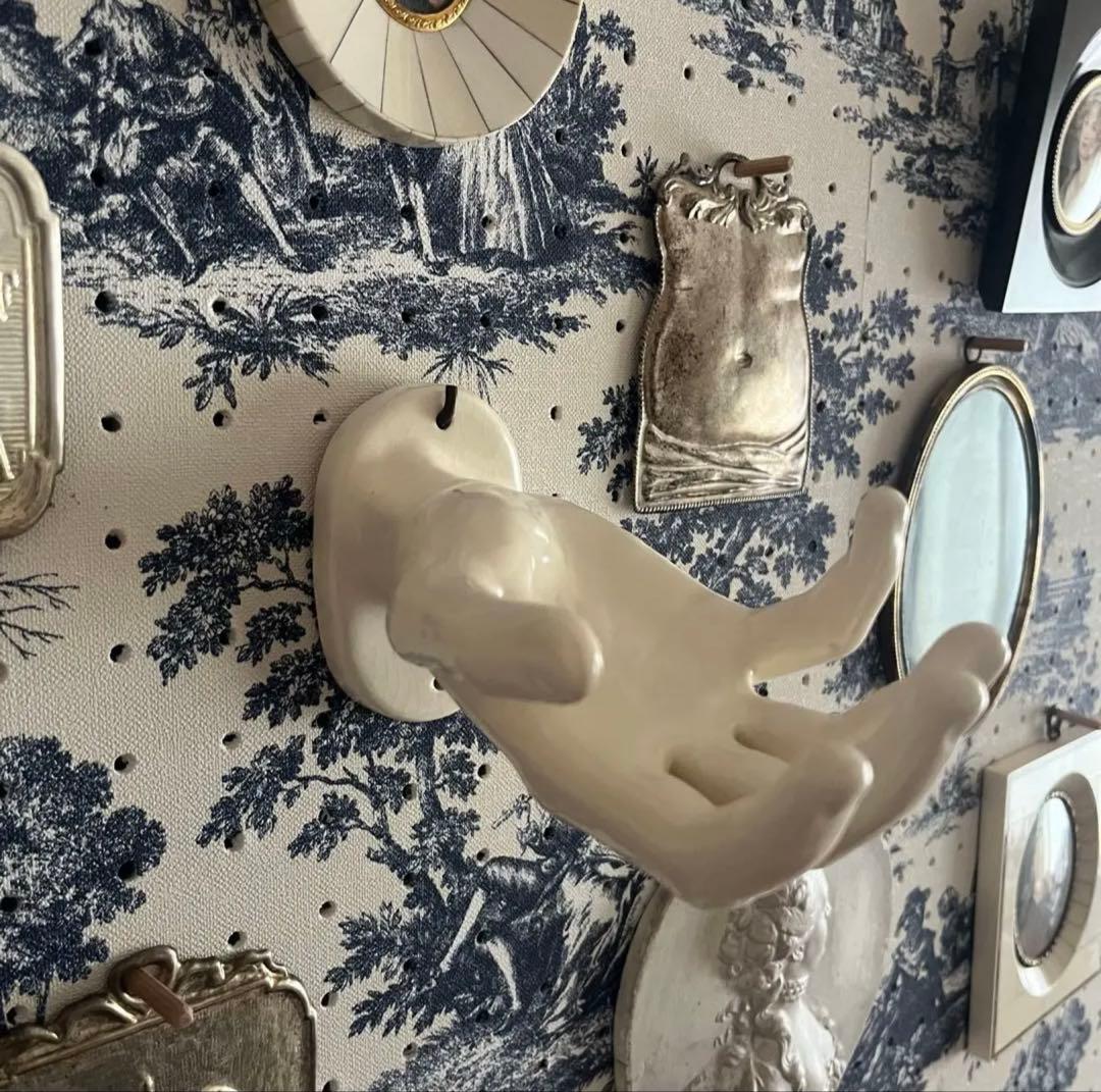 アメリカヴィンテージ ♤ ハンドモチーフのソープディッシュ ♤ ハンドトレイ