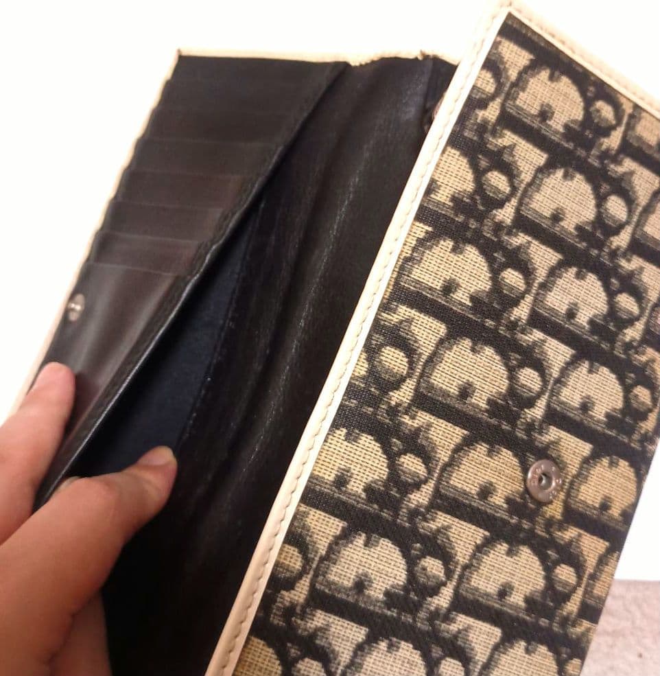 【お値下げ】【内装美品】クリスチャンディオール 長財布 PVC 1 総柄