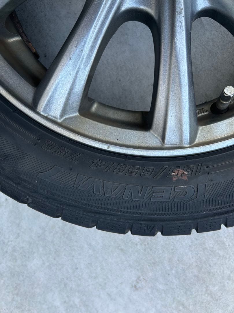 さわっち　スタッドレス　155/65R14 タイヤ・ホイールセット②