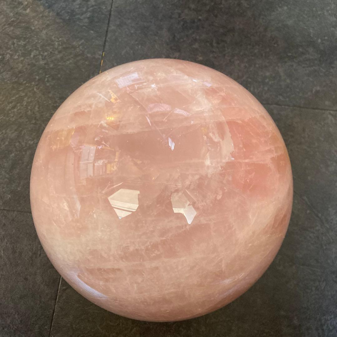 スター10kg越え　超巨大マダガスカル　スター　ローズクオーツ　スフィア　水晶球