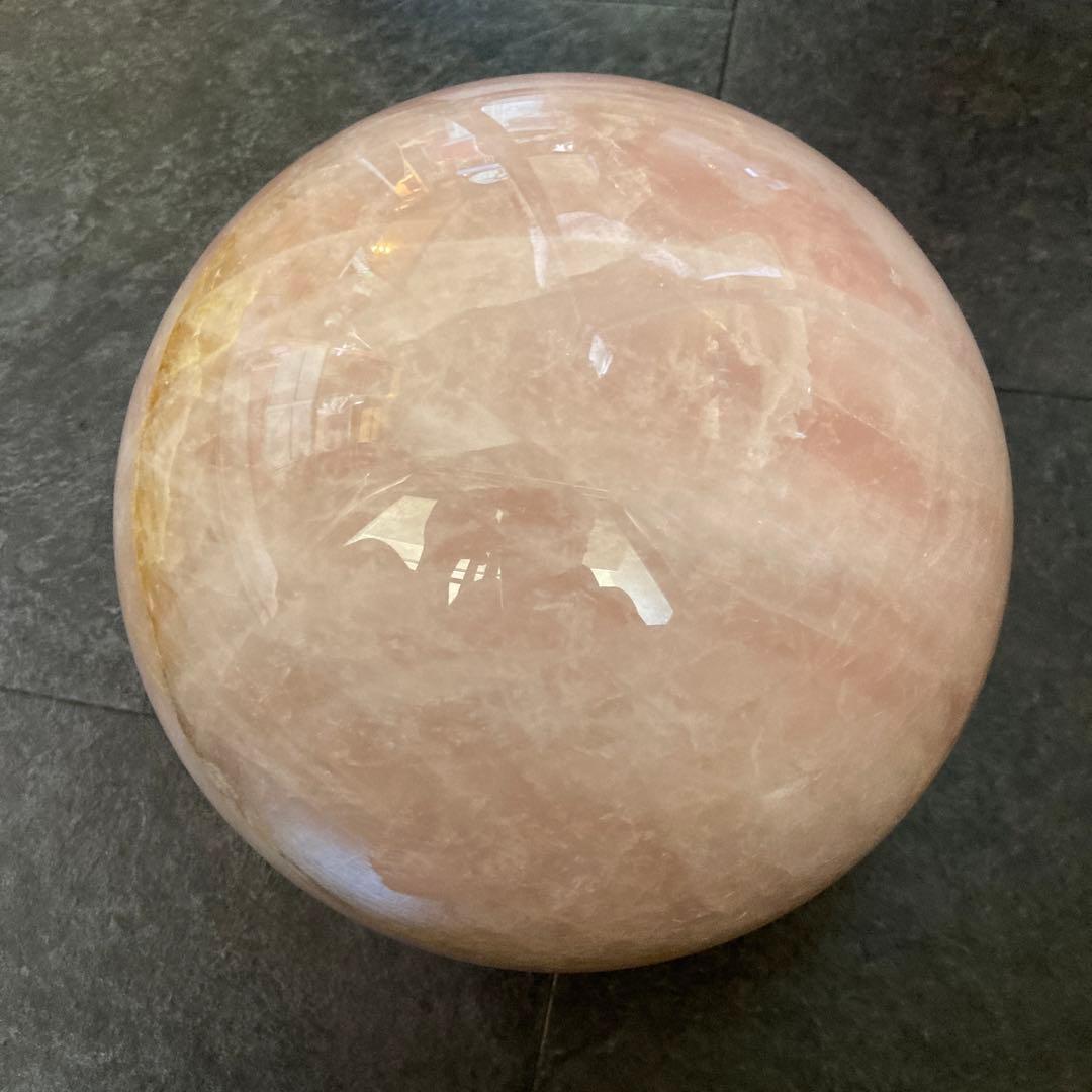 スター10kg越え　超巨大マダガスカル　スター　ローズクオーツ　スフィア　水晶球