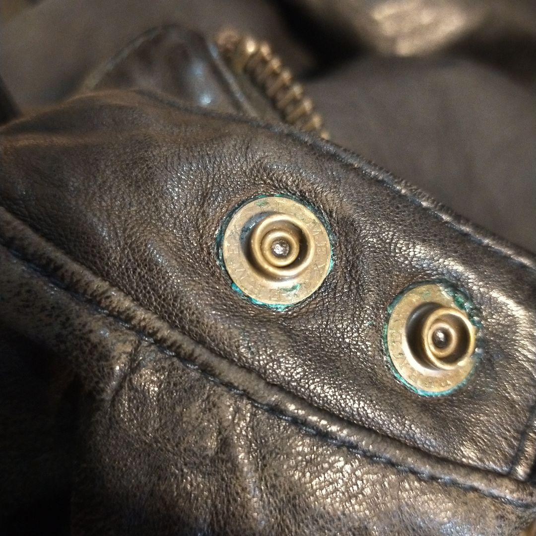 ヒステリックグラマー レザー ライダースジャケット　WALDES