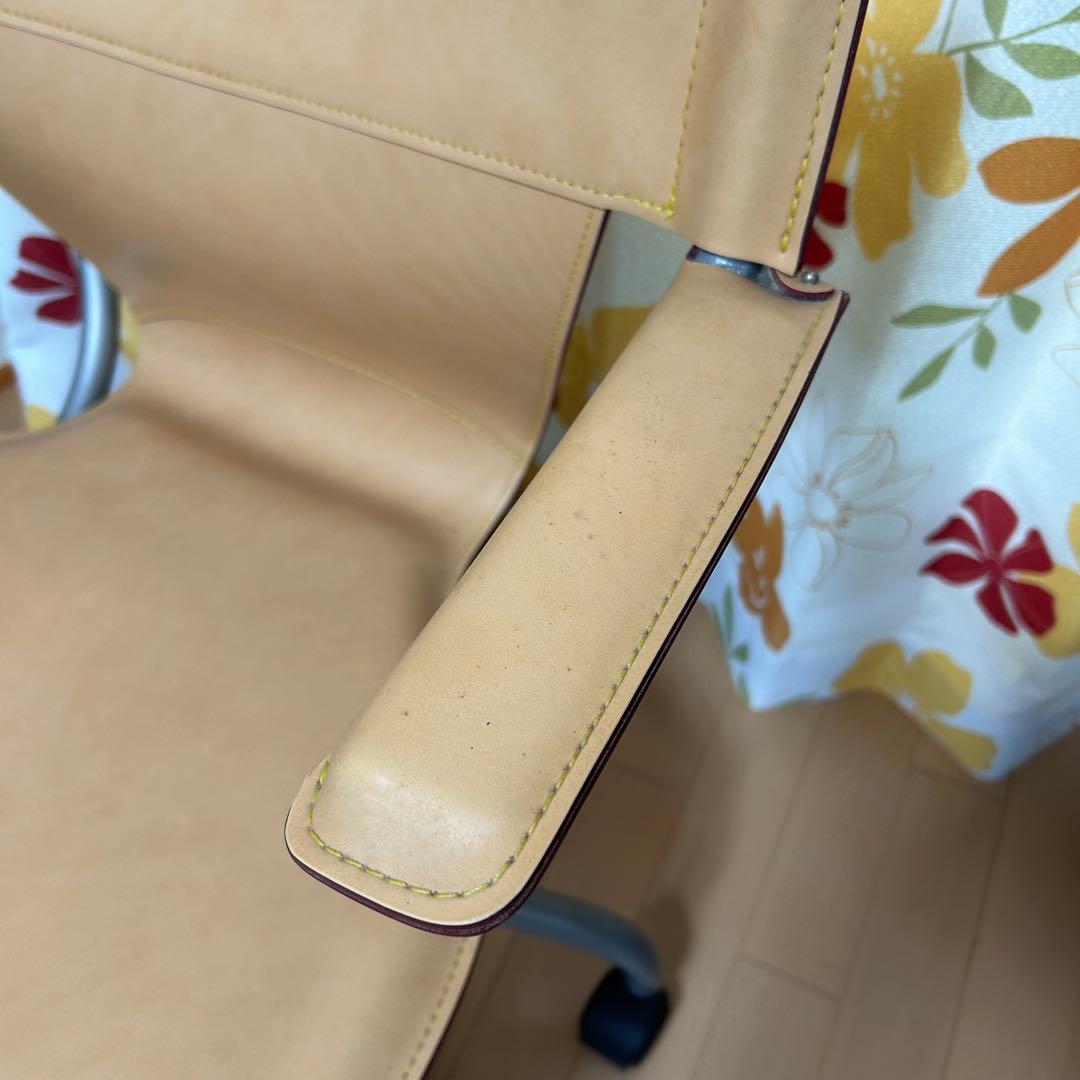 カリモク karimoku 回転式 レザー ヌメ革 デスクチェアXT4310AJ