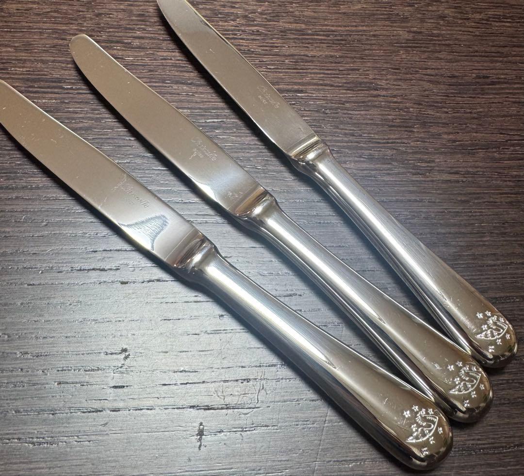 Christofle クリストフル　フィデリオ デザートナイフ　3本セット　②