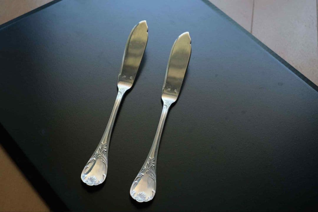 Christofle /クリストフル銀メッキ製フィッシュナイフ2本セット