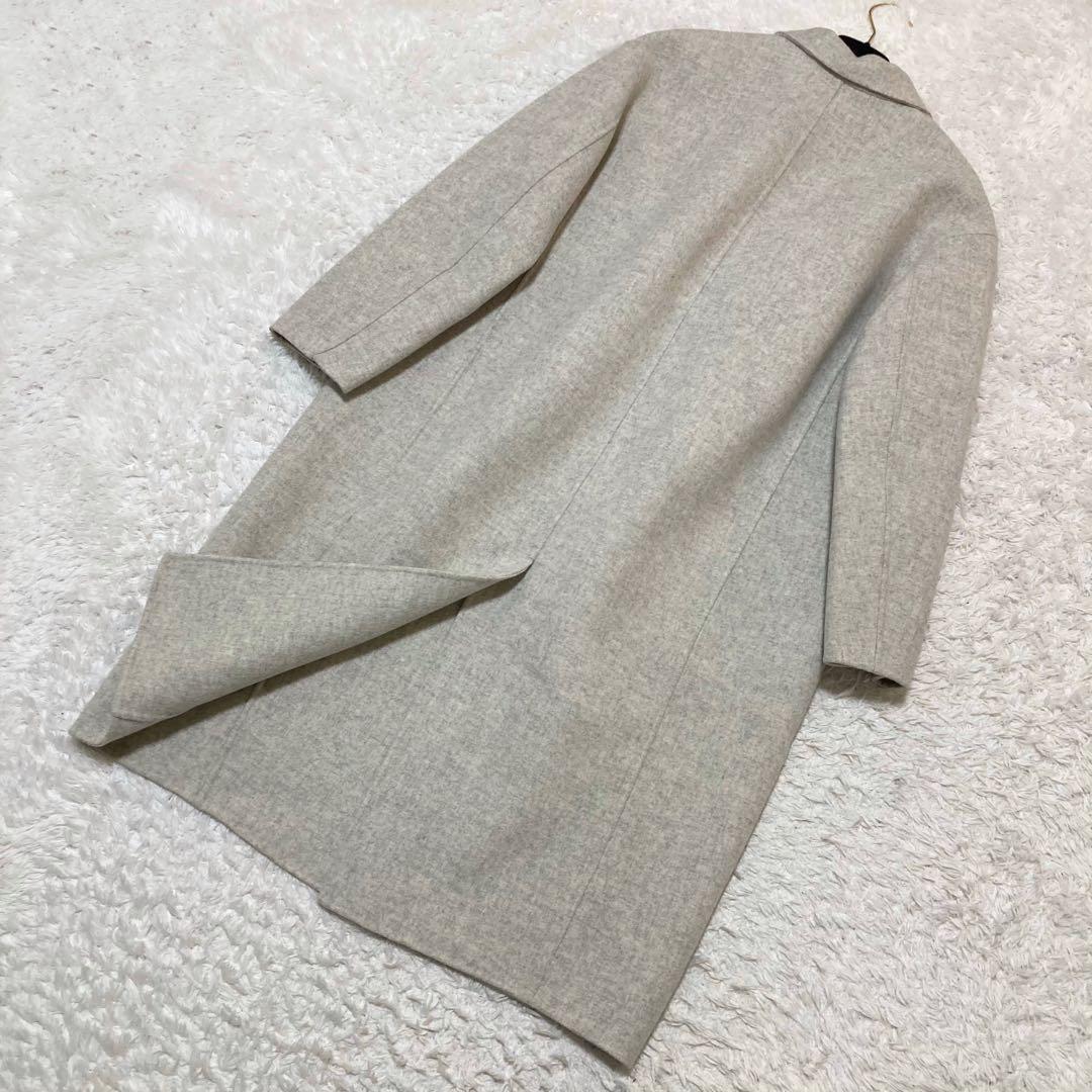 美品♡ ギャルリーヴィー ウール カシミヤ チェスターコート グレー 34
