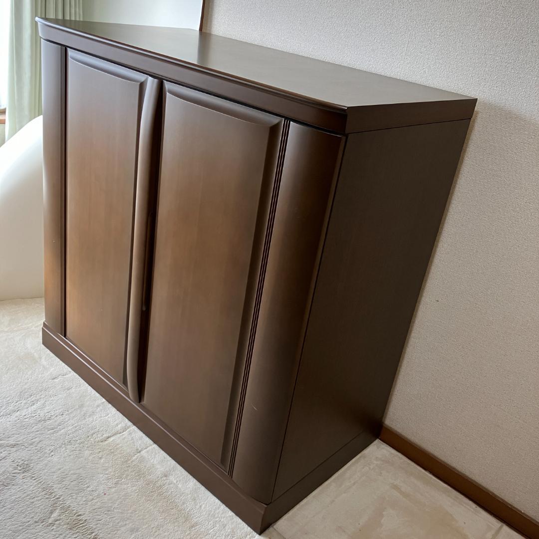 洋風桐タンス 観音開きタイプ アスティ 天然木 ナラ色 着物収納向け 家庭用