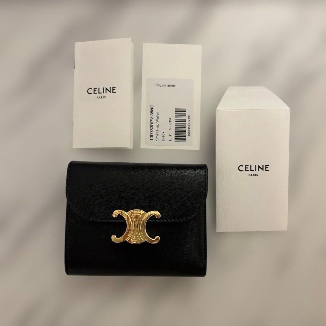 も*️様 CELINE スモールトリオンフ フラップウォレット