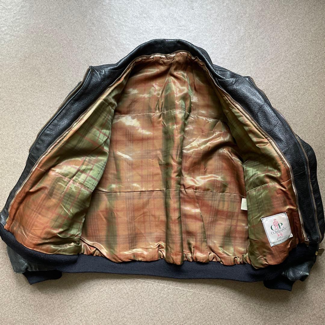 【希少】80年代 C.P.Company レザーブルゾン ジャケット 50